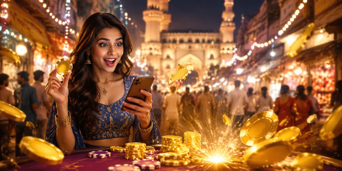 Indian player playing casino card game
